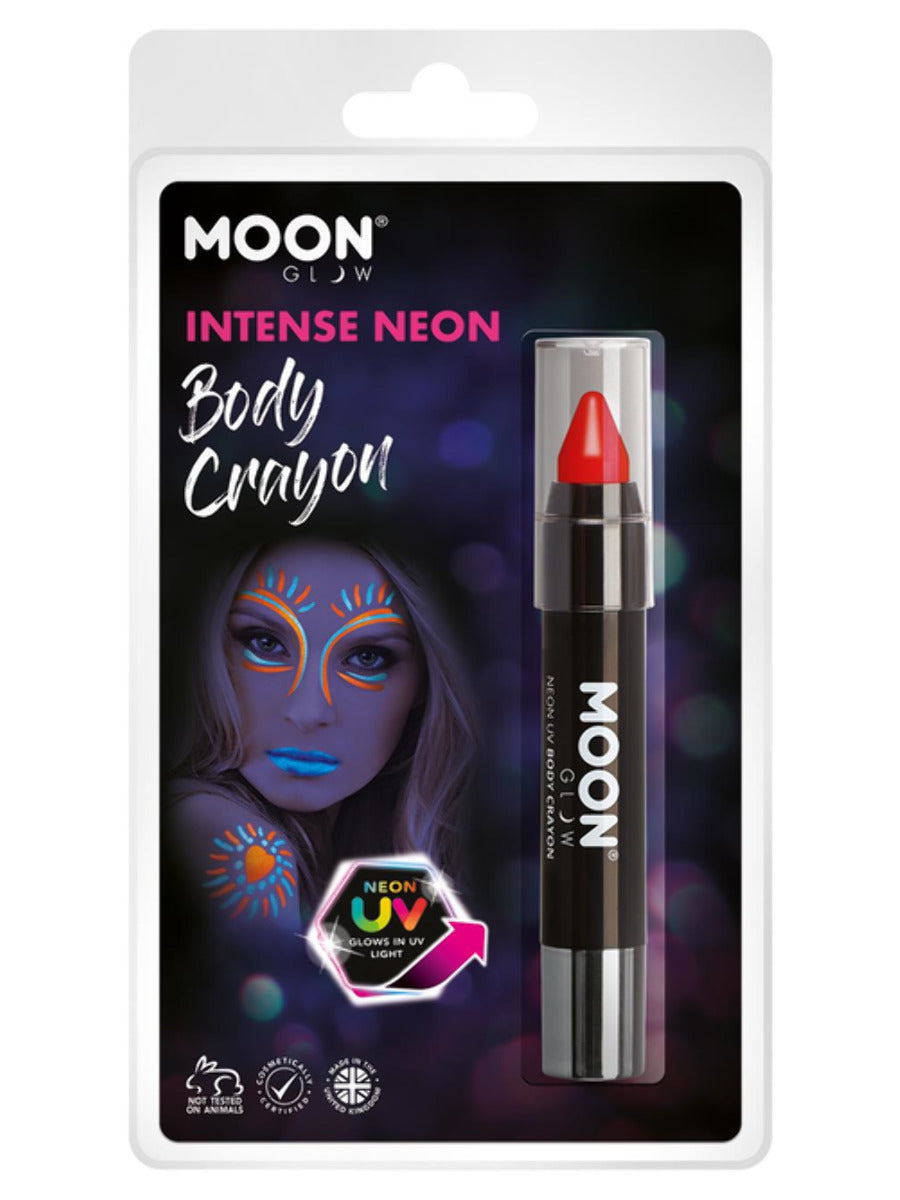 Moon Glow Intense Neon UV Body Crayons, Intense Re - 1