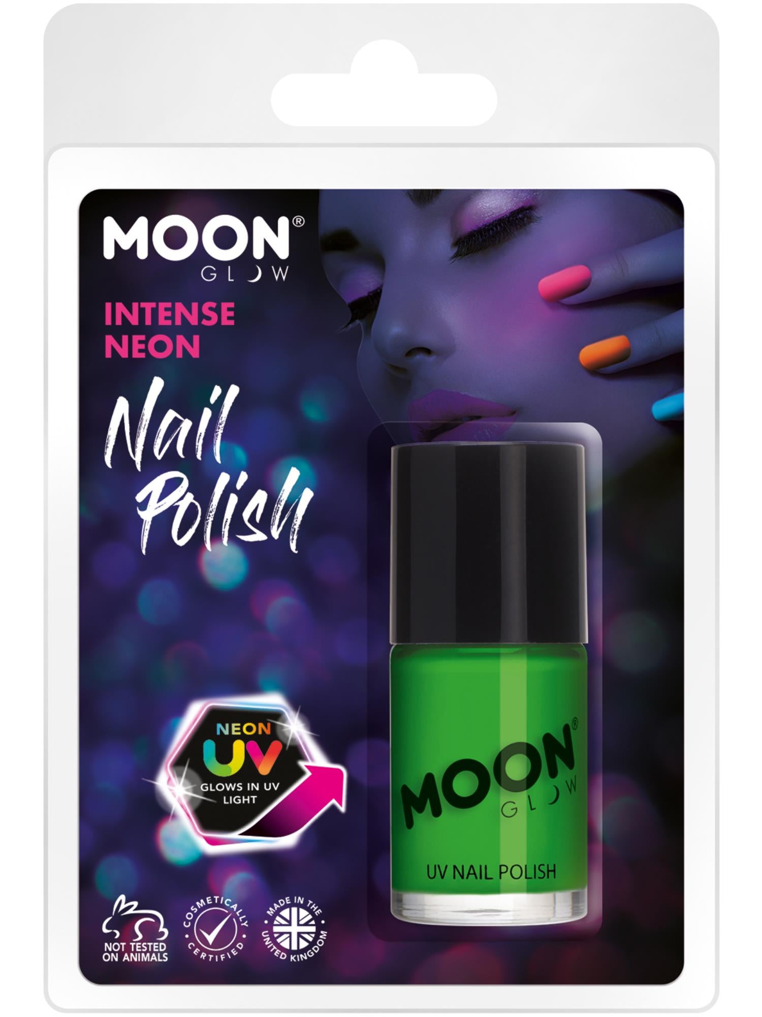 Moon Glow Intense Neon UV Nail Polish, Intense Gre 1