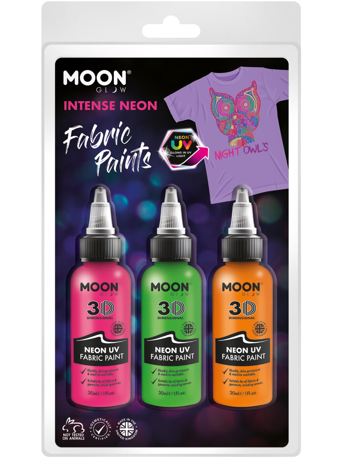 Moon Glow - Neon UV Intense Fabric Paint, 1