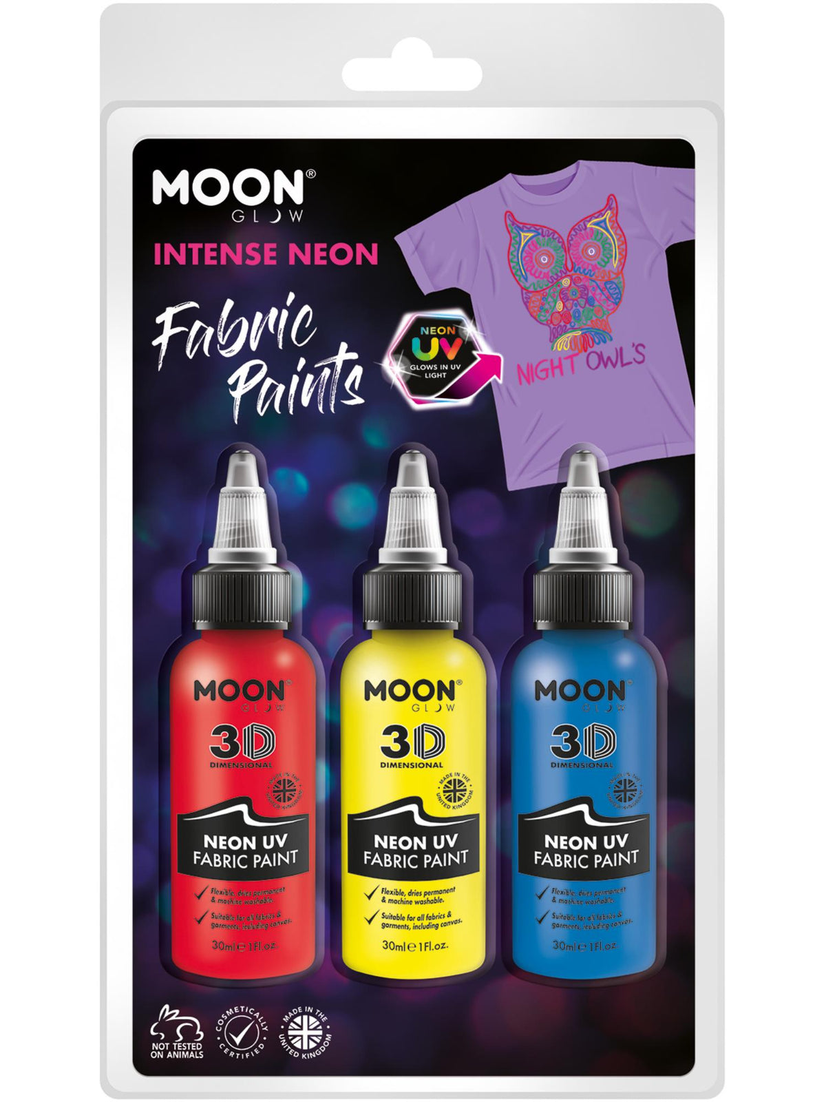 Moon Glow - Neon UV Intense Fabric Paint, 1