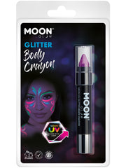 Moon Glow - Neon UV Glitter Body Crayosn, Purple 1