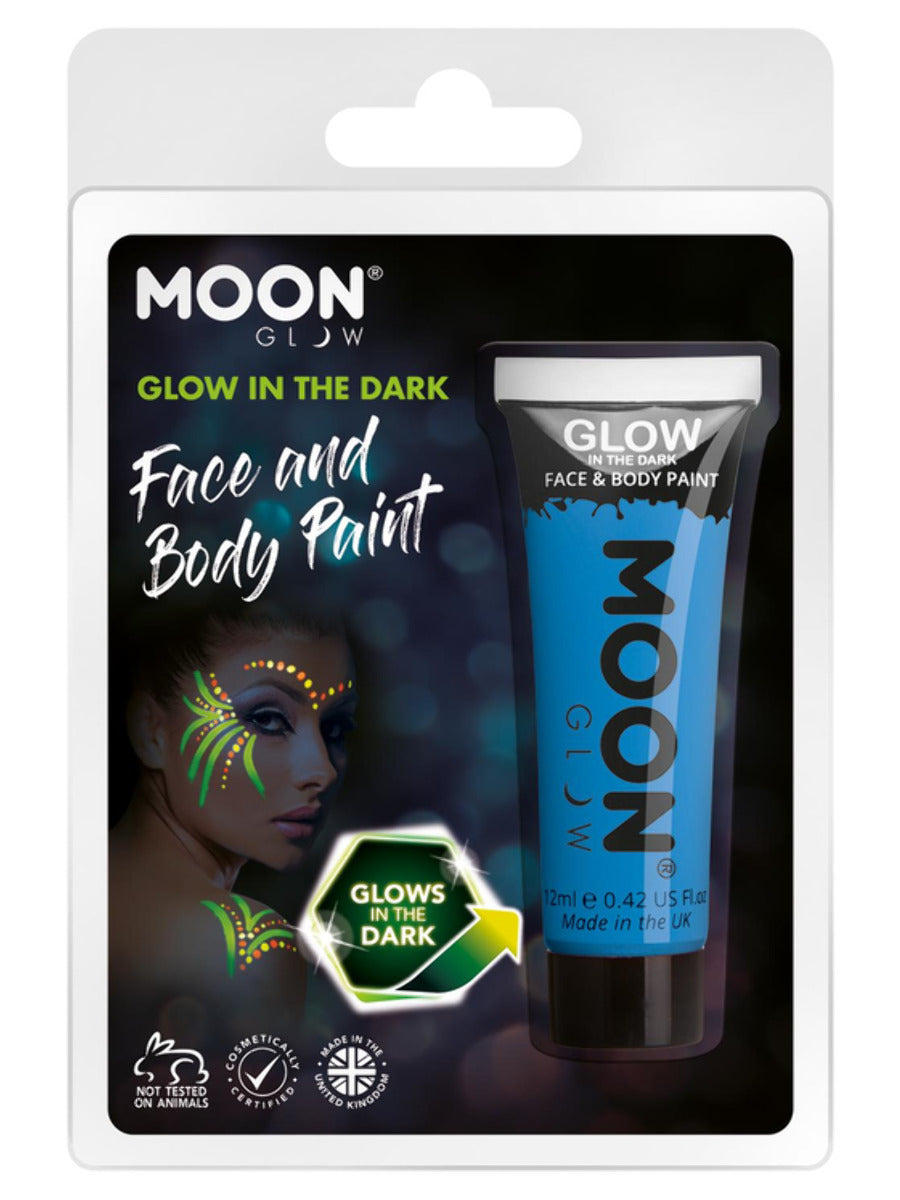 Moon Glow - Glow in the Dark Face Paint, Blue - 1