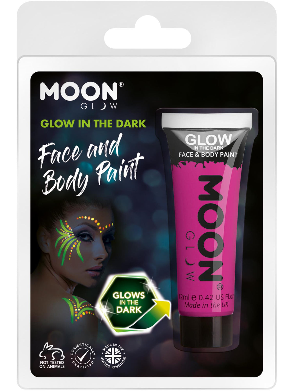 Moon Glow - Glow in the Dark Face Paint, Purple 1
