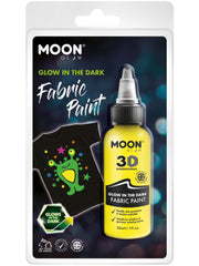 Moon Glow - Glow in the Dark Fabric Paint, Yellow 1