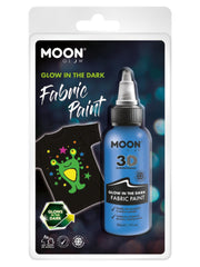 Moon Glow - Glow in the Dark Fabric Paint, Blue - 1