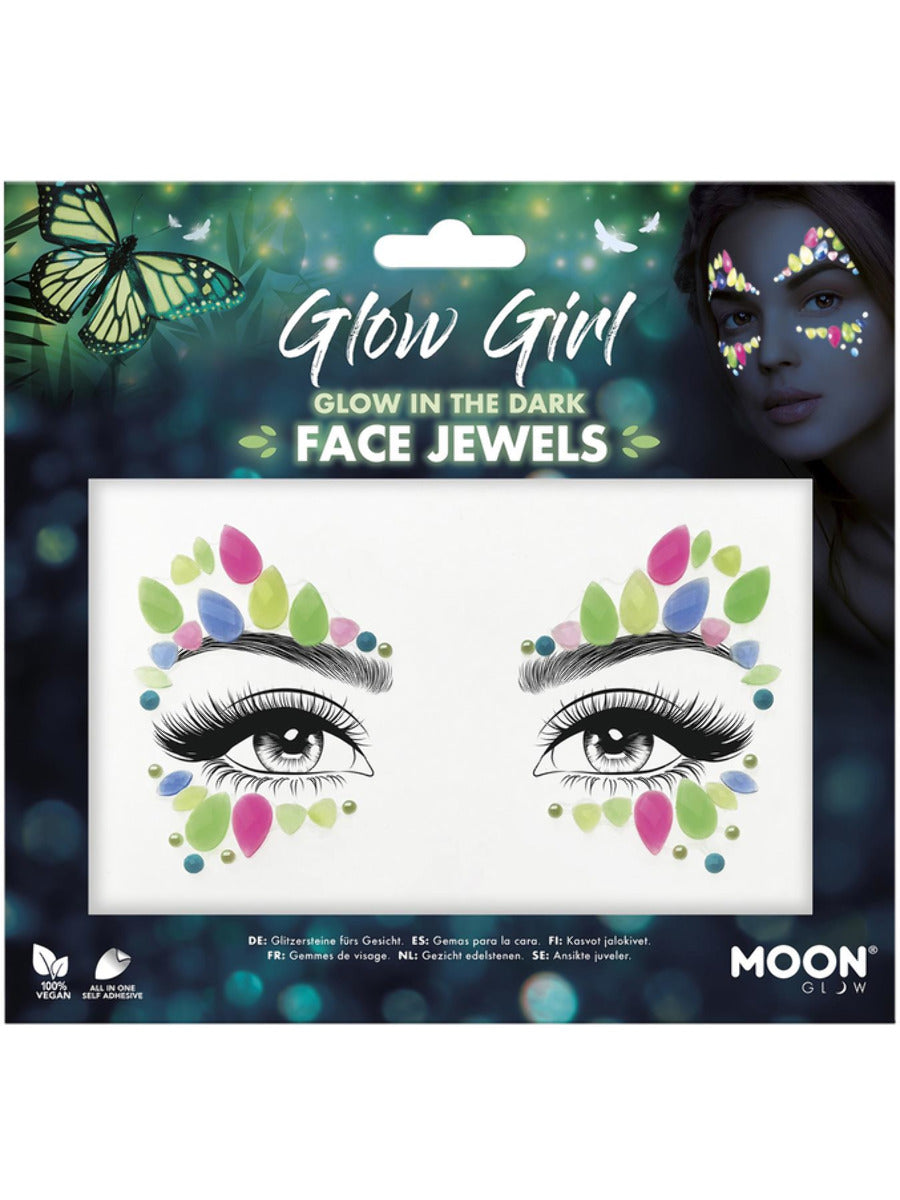 Moon Glow Face Jewels, Glow Girl - 1