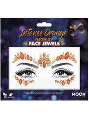 Moon Glow Face Jewels, Intense Orange - 1