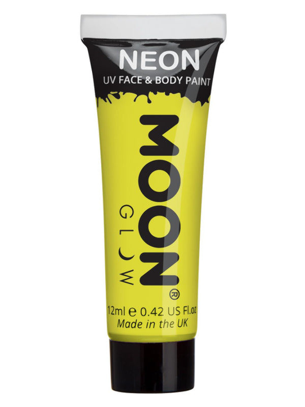 Moon Glow Intense Neon UV Face Paint, Intense Yell - 2