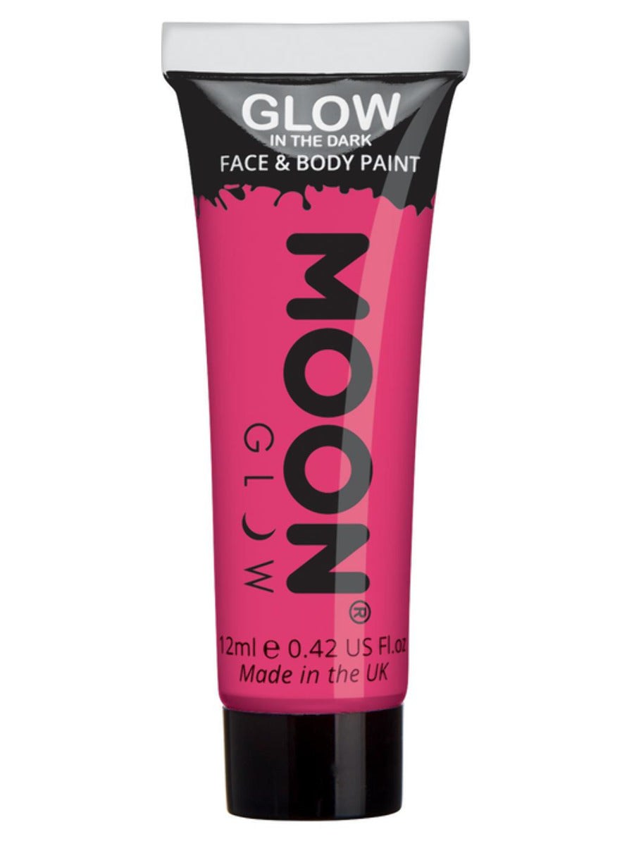 Moon Glow - Glow in the Dark Face Paint, Pink - 1