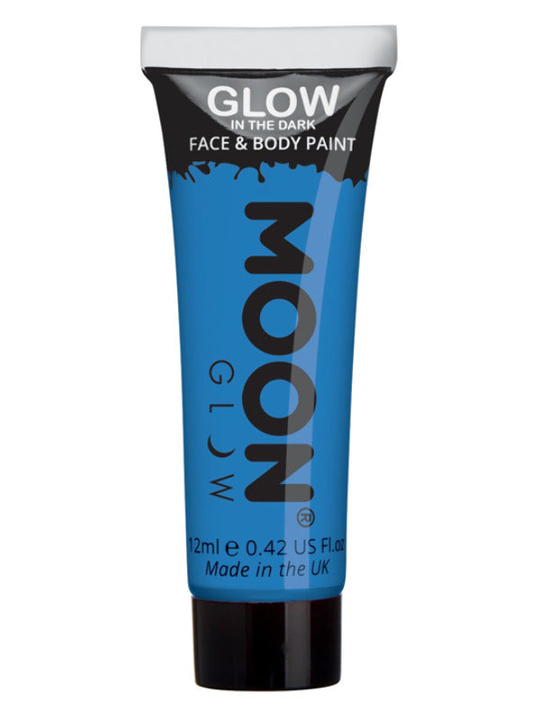 Moon Glow - Glow in the Dark Face Paint, Blue - 2