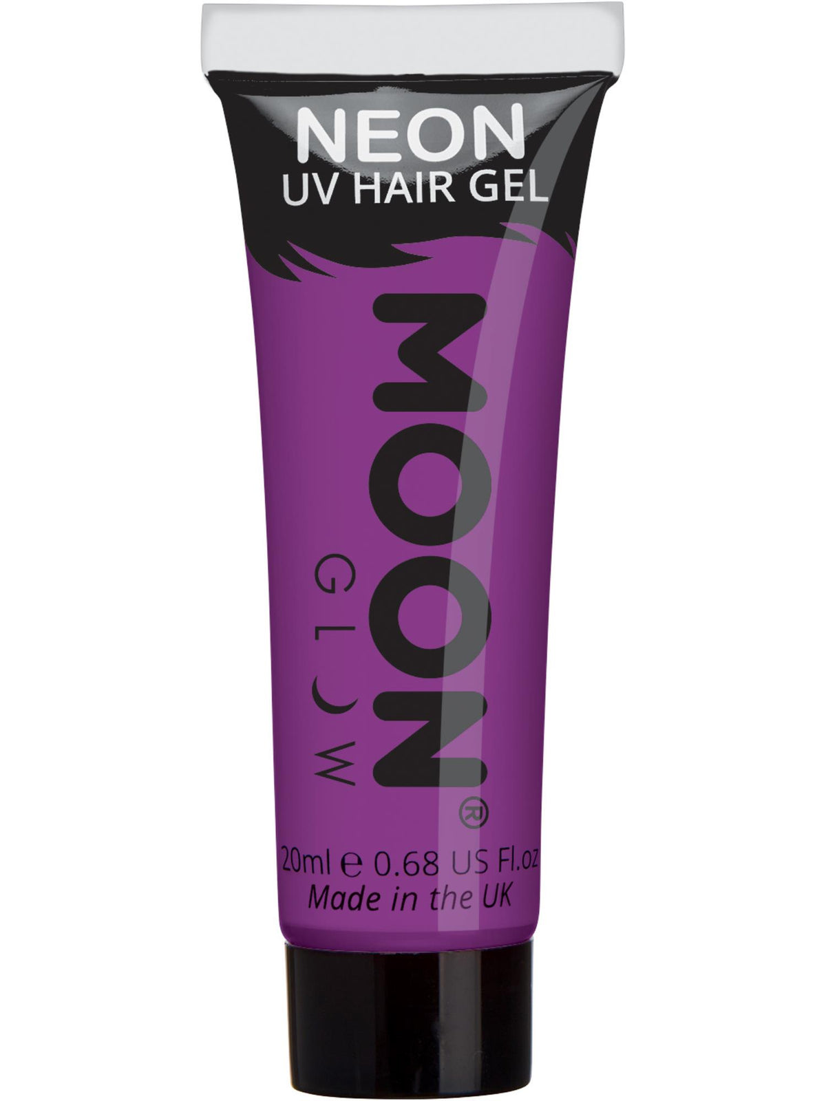 Moon Glow Intense Neon UV Hair Gel, Intense Purple 1
