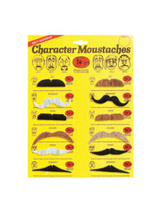 Moustaches. 5 Colours. 6 asstd