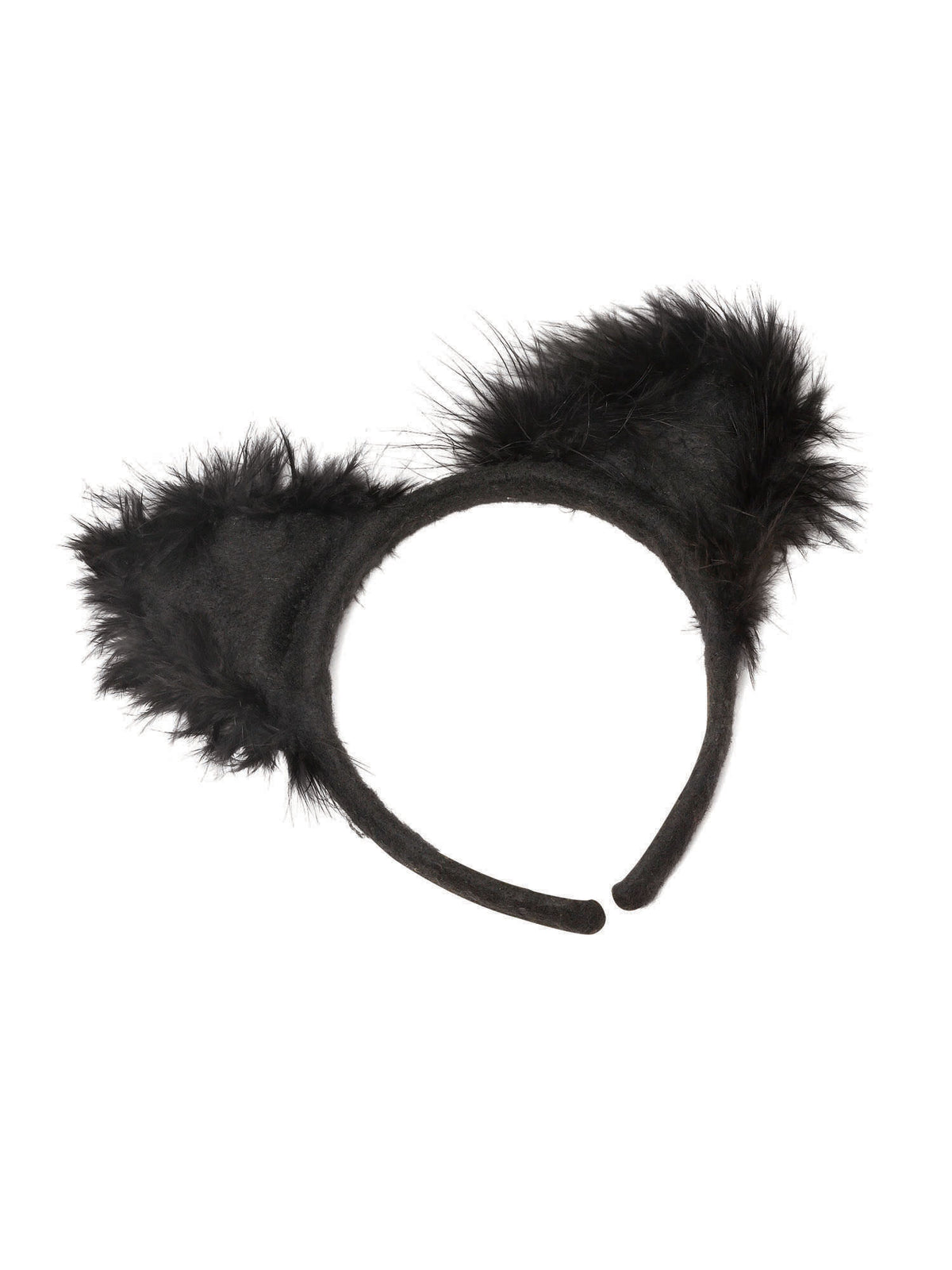 Cat Ears Marabou On Headband 3