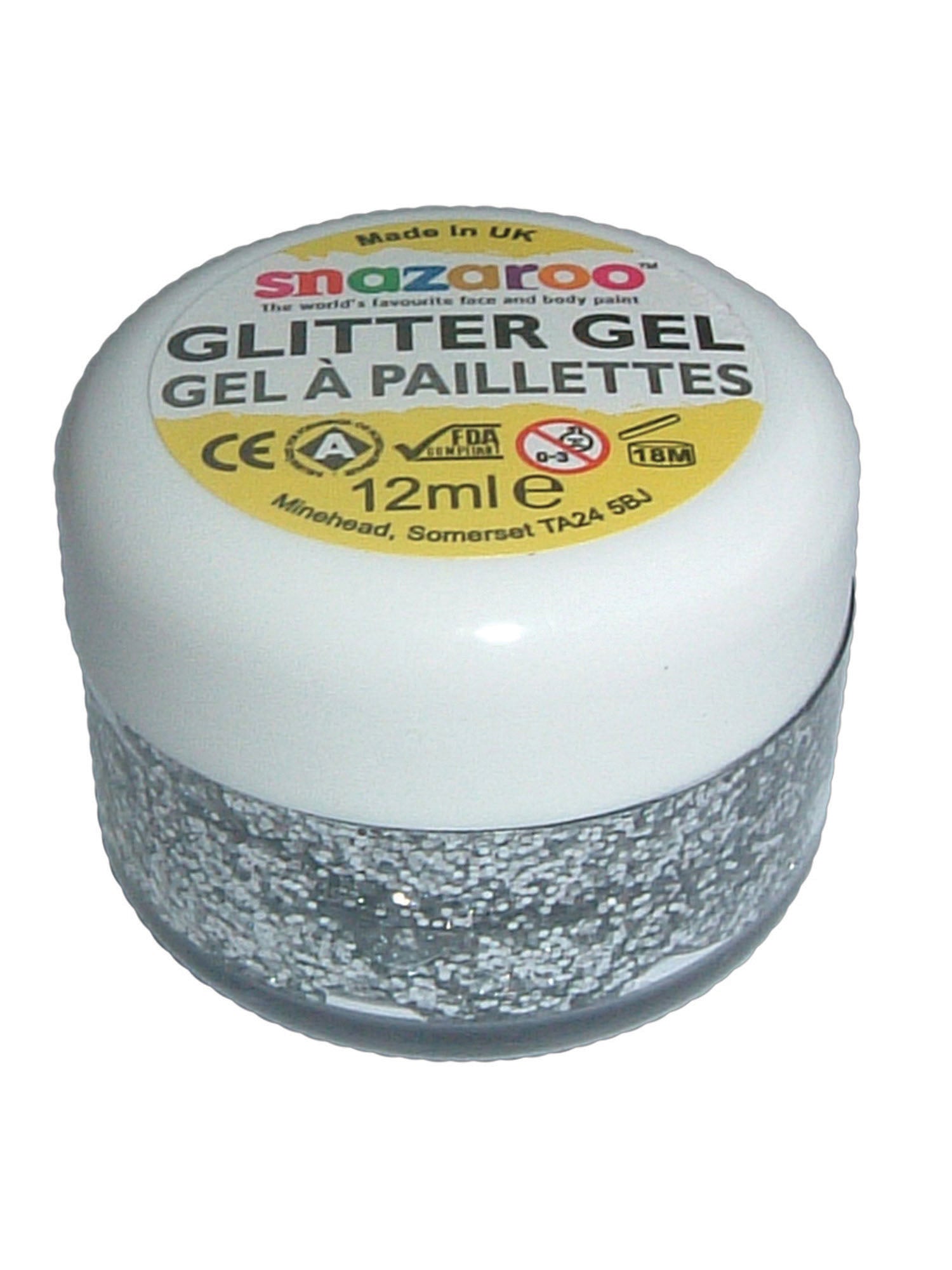 Glitter Gel 12ml, Silver