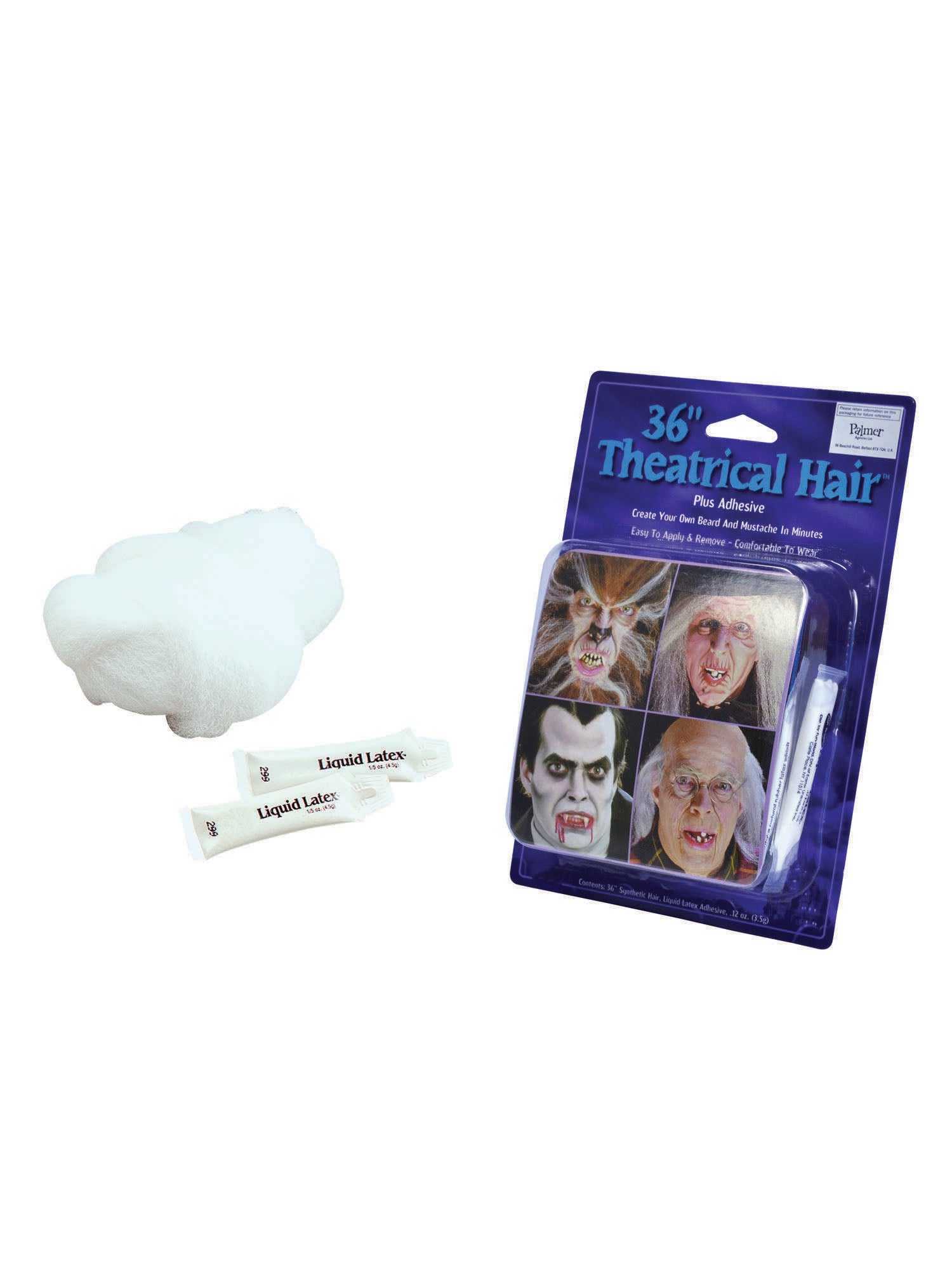 Theatrical Hair 36in White