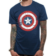 Captain America Shield Distressed T-Shirt Xx-Large