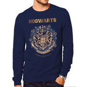 Gold Shimmer Christmas At Hogwarts Crewneck Sweatshirt