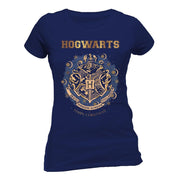 Harry Potter Foil Christmas At Hogwarts Fitted T-Shirt