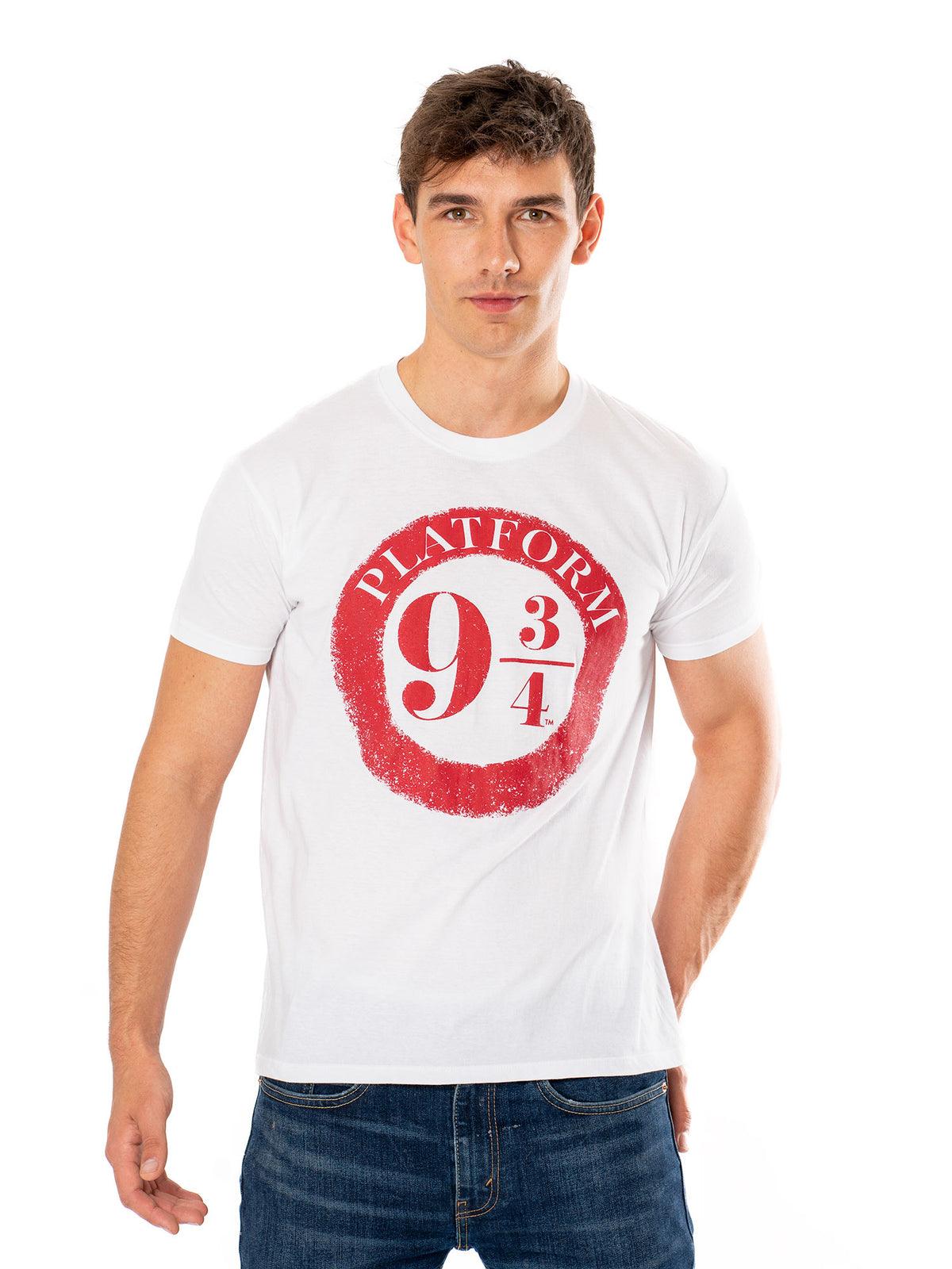 White Platform 9 3/4 Harry Potter Unisex T-Shirt 1