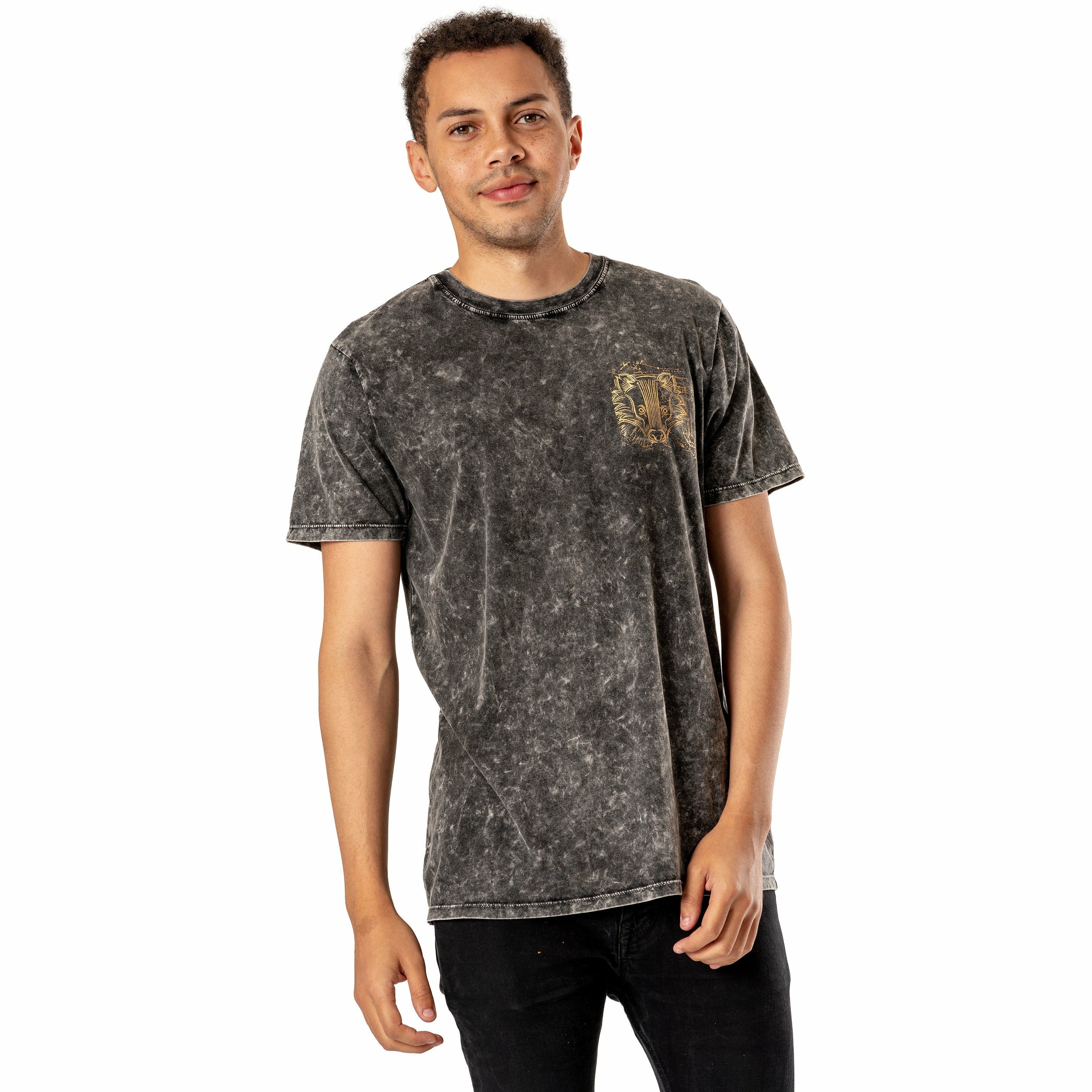 Hufflepuff Acid Wash Harry Potter Unisex T-Shirt 1
