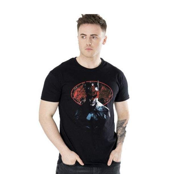 Batman Mens Black Red Sign Unisex T-Shirt 1