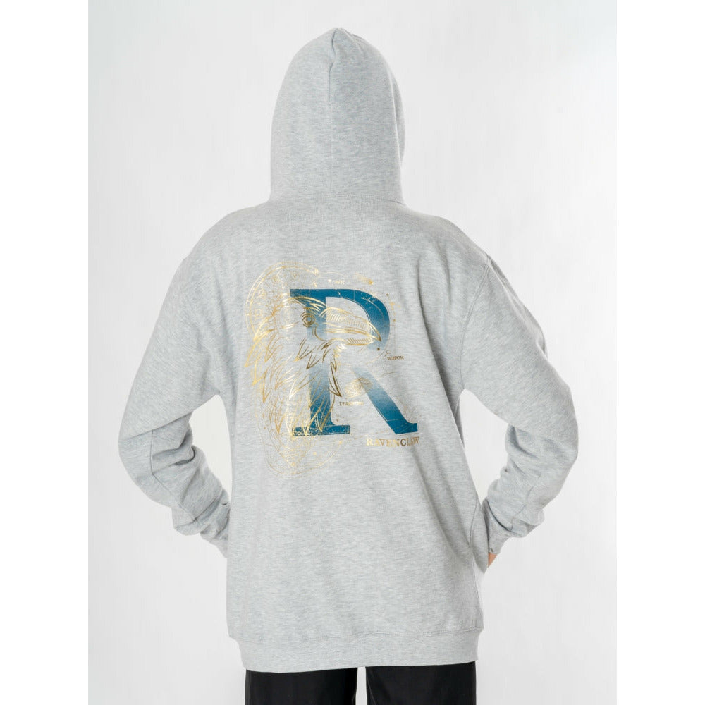 Harry Potter Unisex Grey Marl Ravenclaw Zodiac Hoodie 4