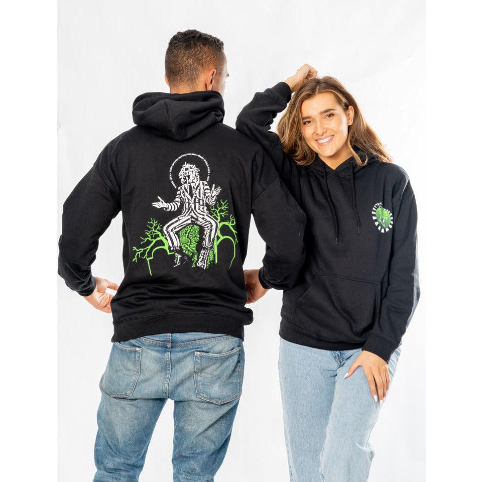 Beetlejuice Adult Unisex Black Front and Back World Tour Hoodie 2