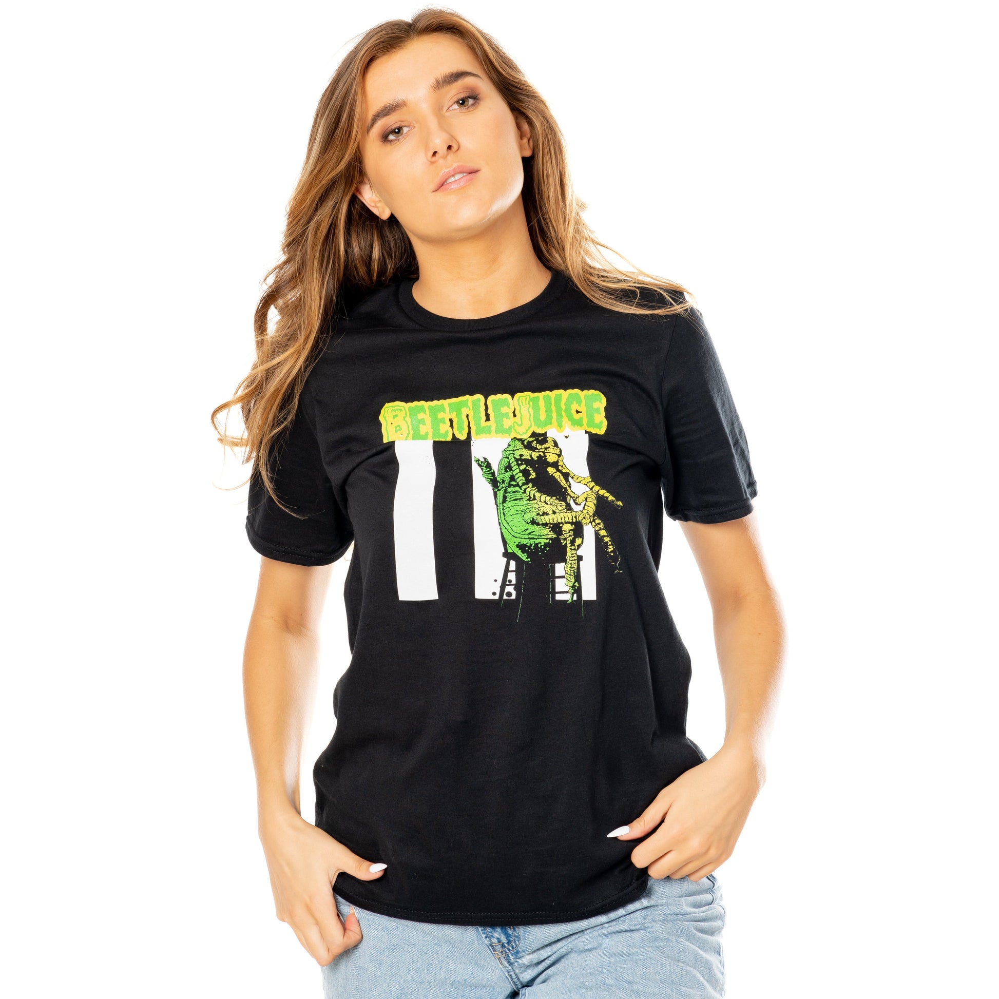 Beetlejuice Adult Unisex Black Beetle T-Shirt 3