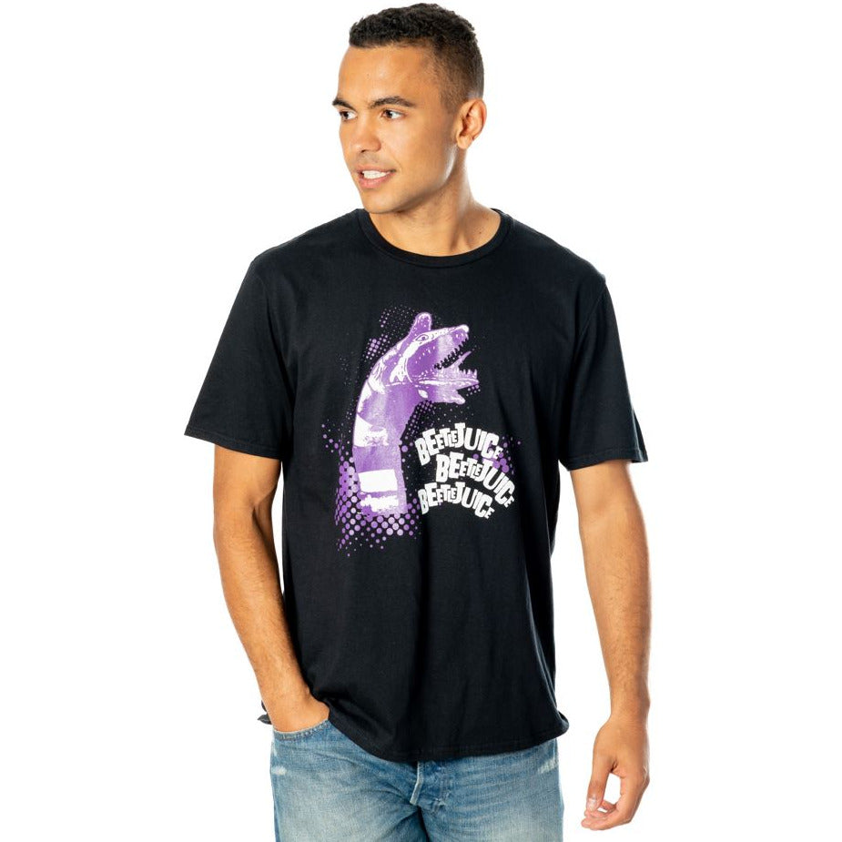 Beetlejuice Adults Unisex Black Sandworm T-Shirt 2