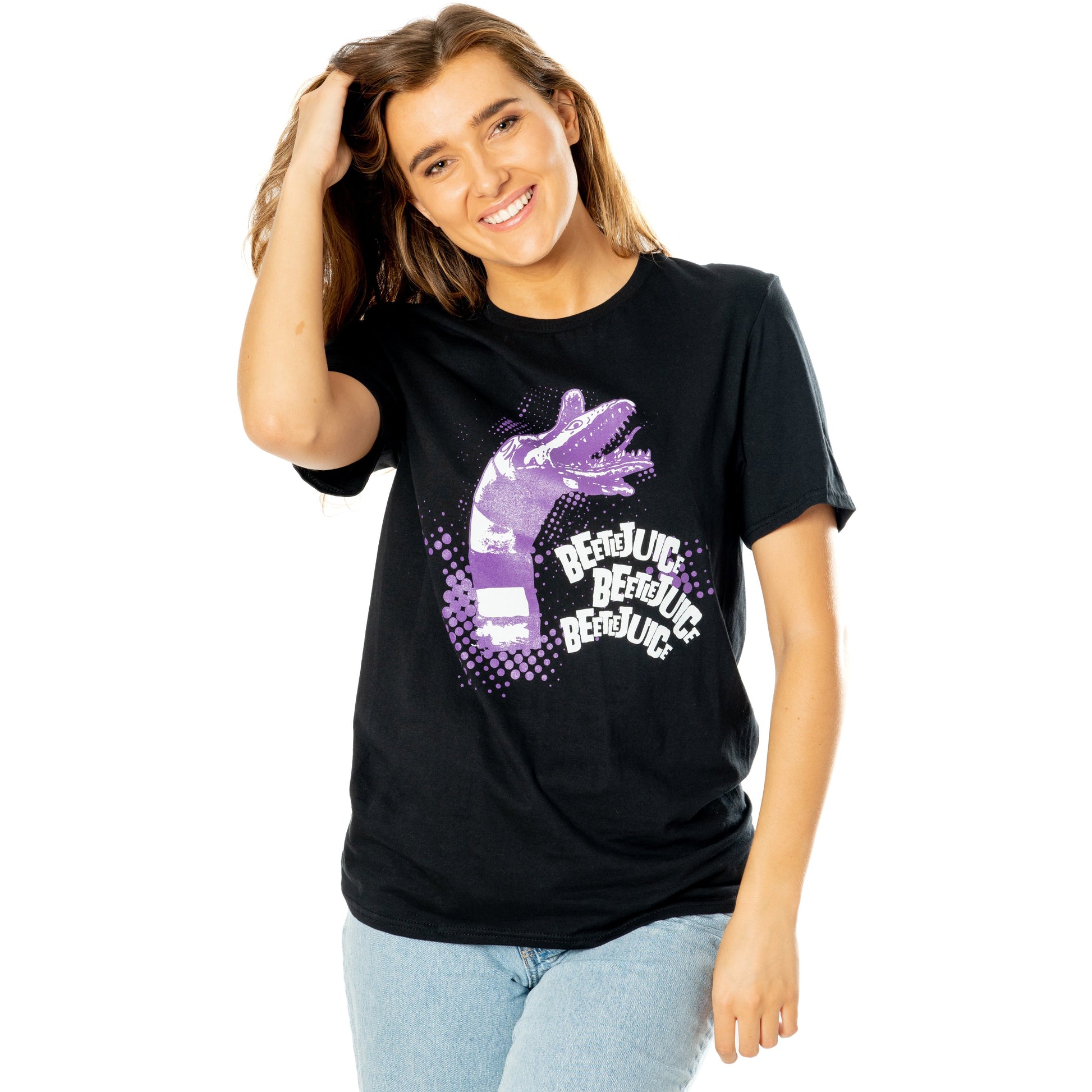Beetlejuice Adults Unisex Black Sandworm T-Shirt 4