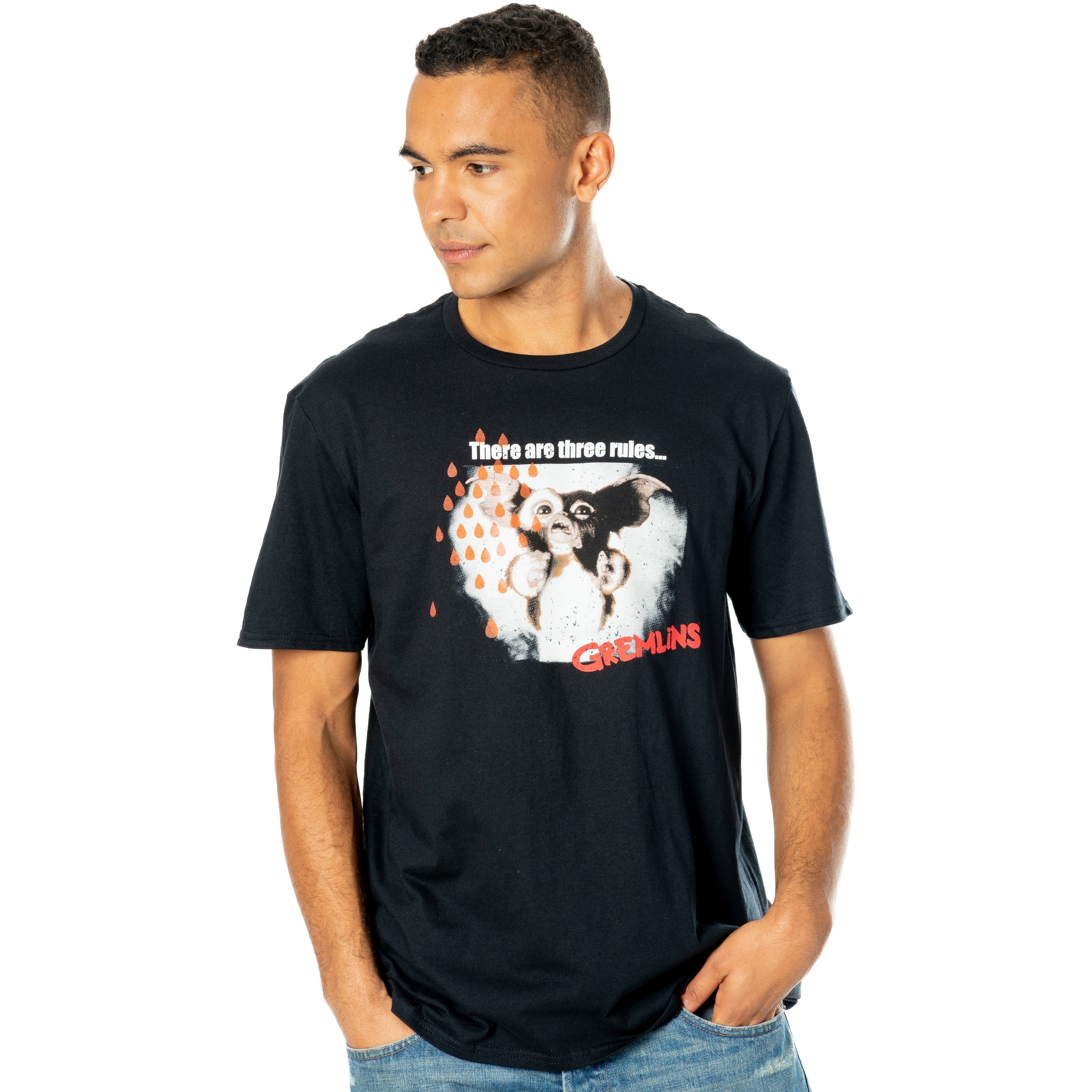 Gremlins Adult Unisex Black Front And Back Rules T-Shirt 3