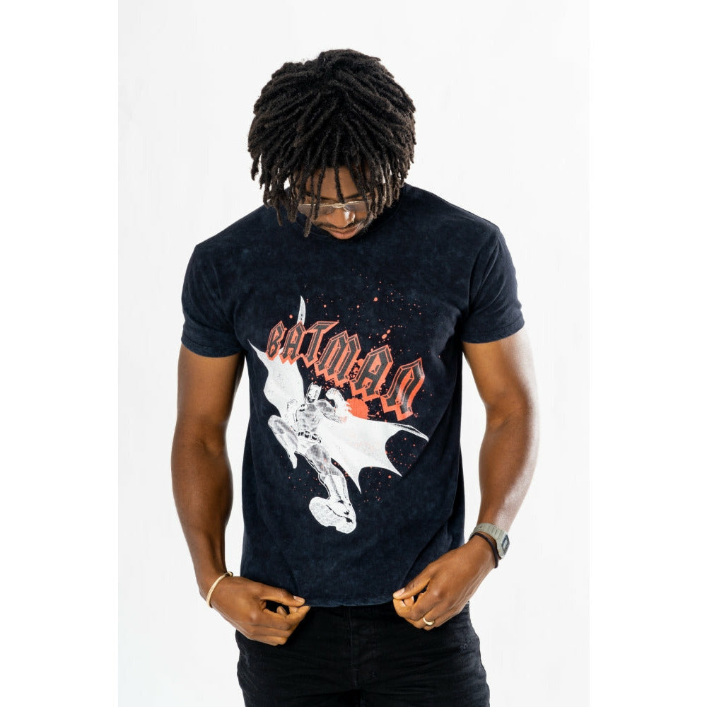 Batman Rock Acid Wash T-Shirt 1