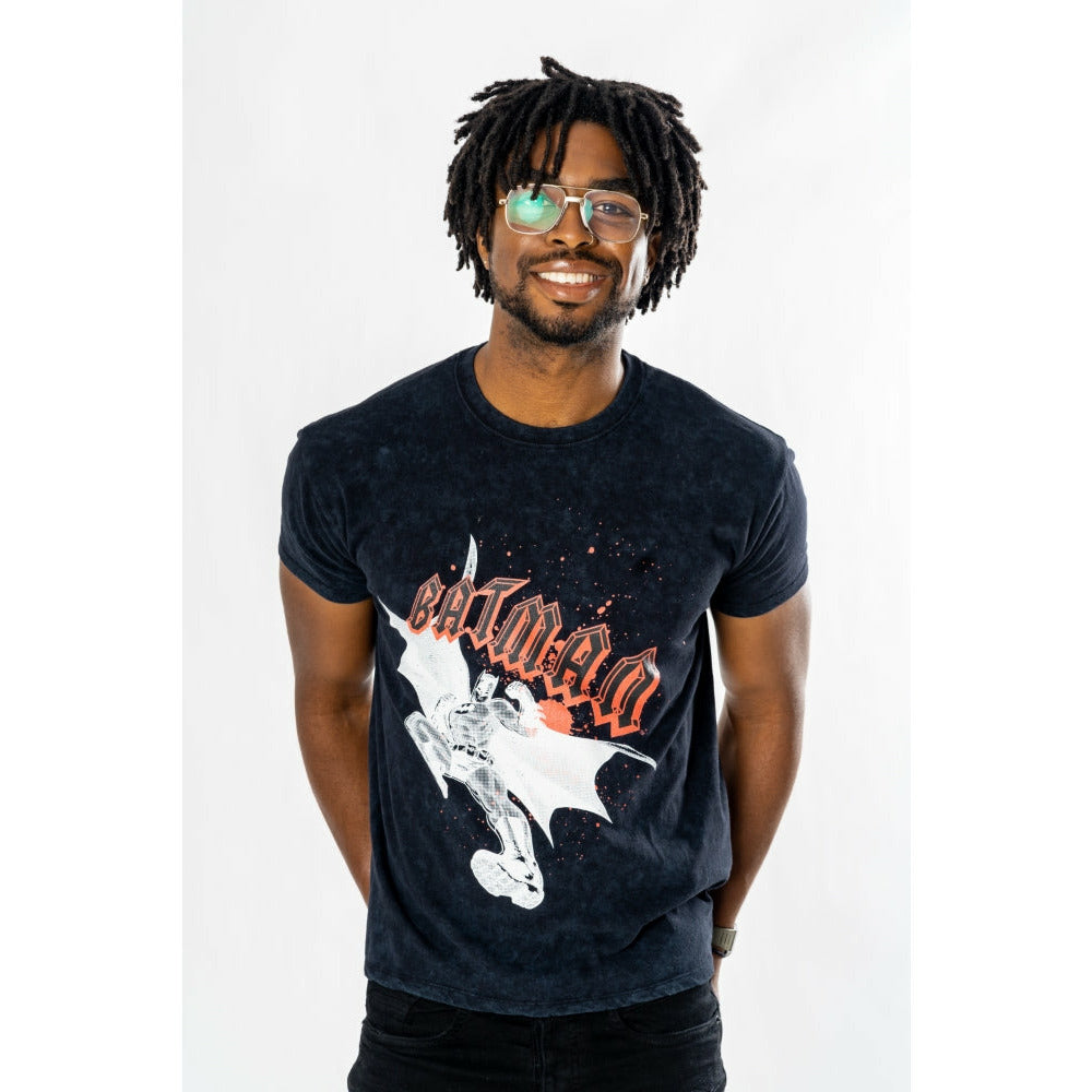 Batman Rock Acid Wash T-Shirt 2
