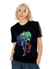 Joker Black Adult Anime Red Light T-Shirt 1