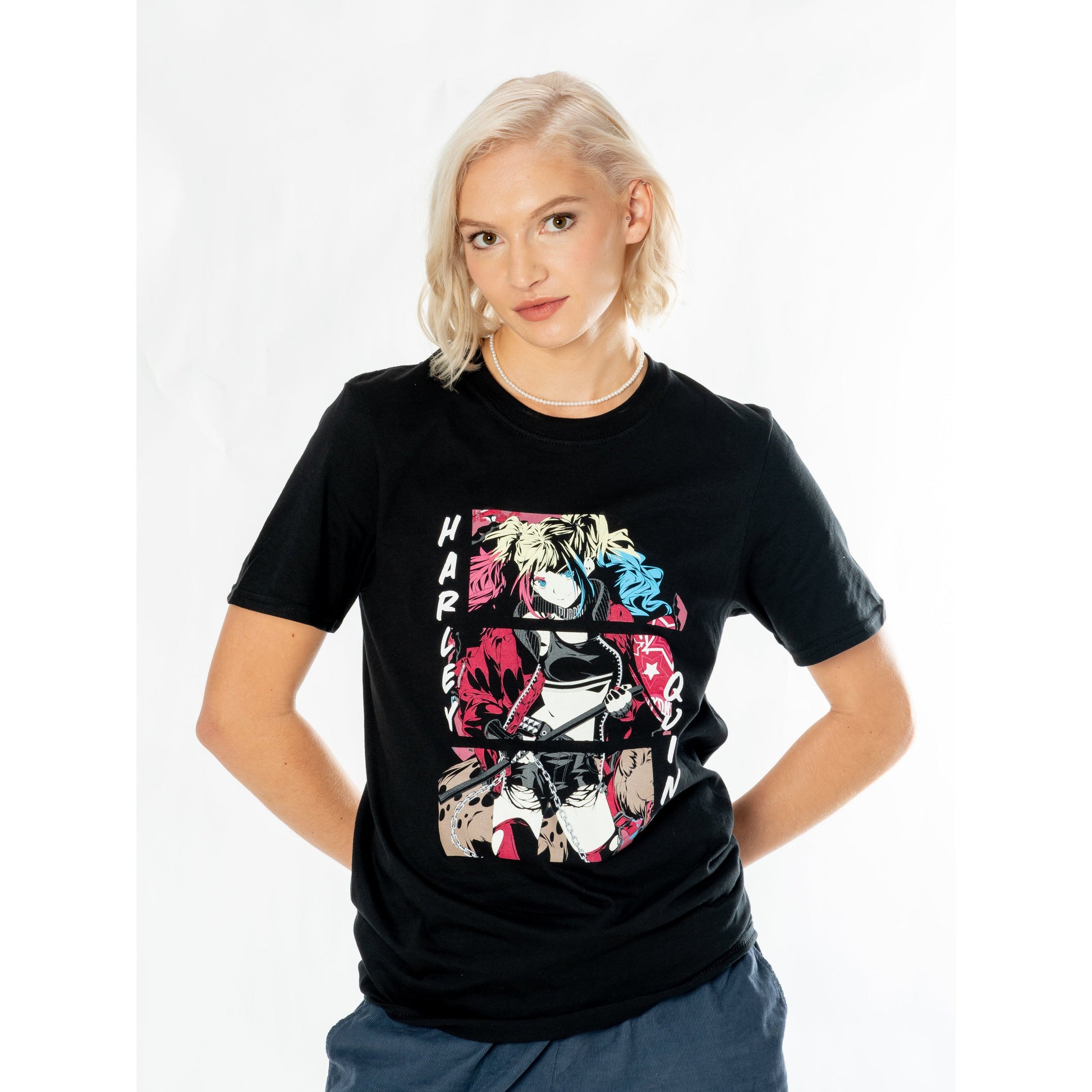 Harley Quinn Black Adult Anime Comic T-Shirt 1