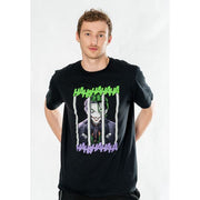 Joker Black Adult Anime Smile T-Shirt