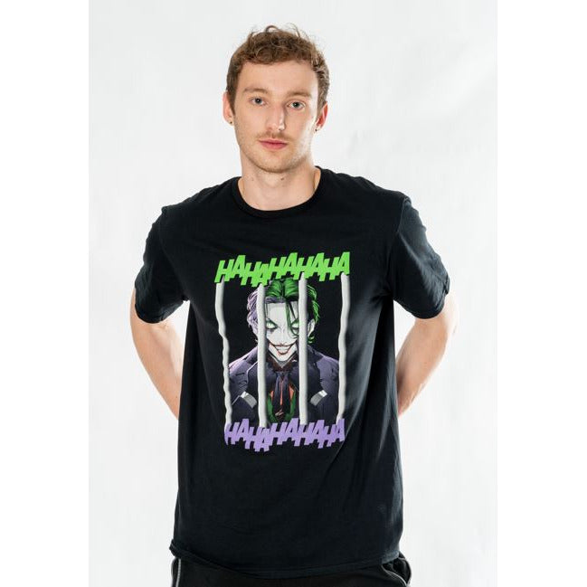Joker Black Adult Anime Smile T-Shirt