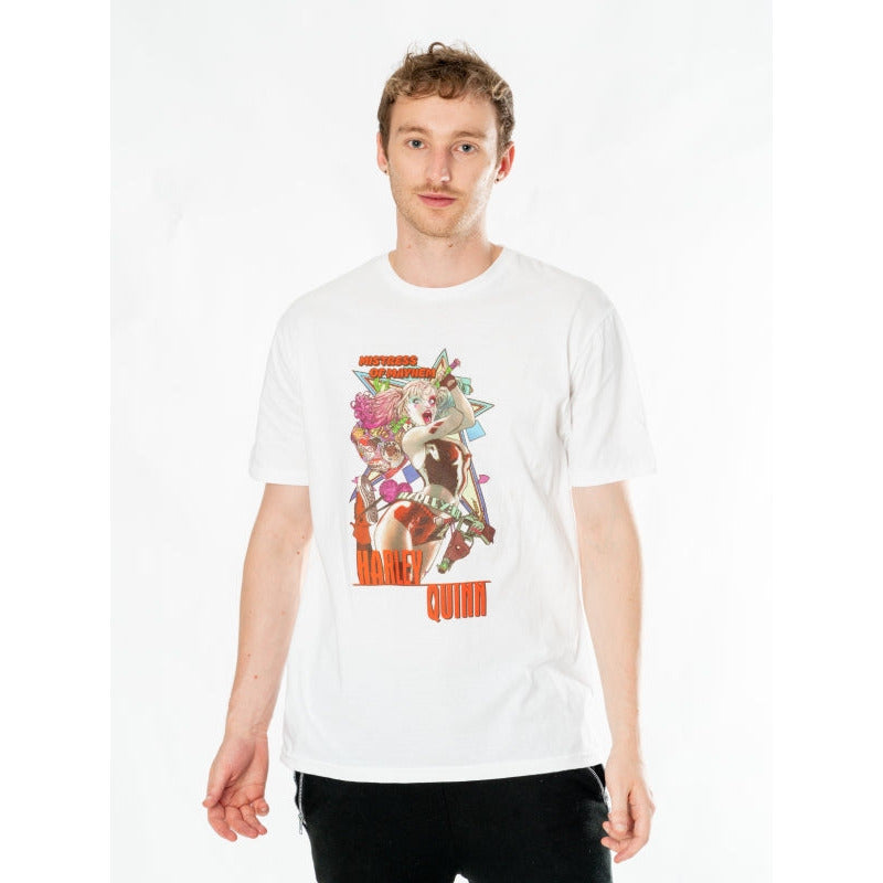 Harley Quinn White Adult Anime Mayhem T-Shirt 2
