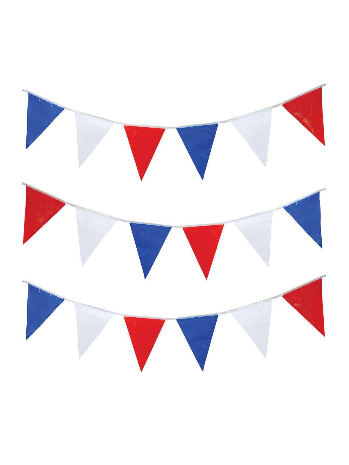 Bunting 15m R/W/B triangles 3