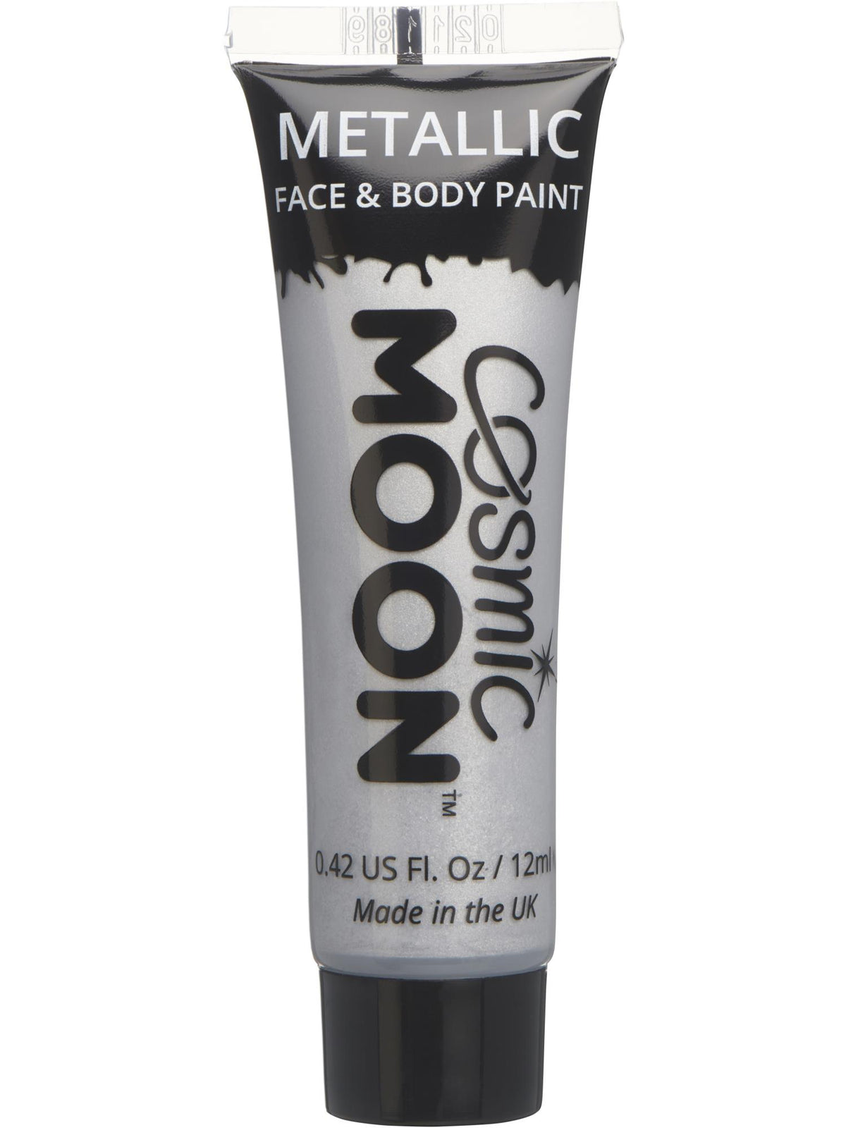 Cosmic Moon Metallic Face & Body Paint, Silver 1