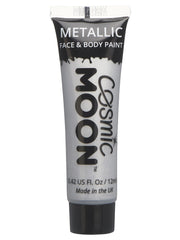 Cosmic Moon Metallic Face & Body Paint, Silver - 1