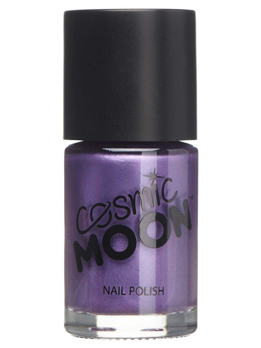 Cosmic Moon Metallic Nail Polish, Purple - 1