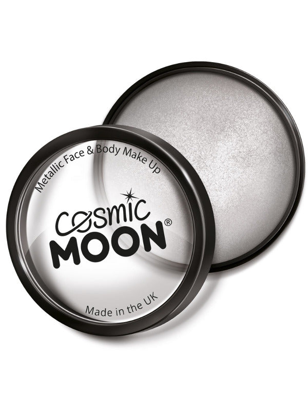 Cosmic Moon Metallic Pro Face Paint Cake Pots, Sil - 2
