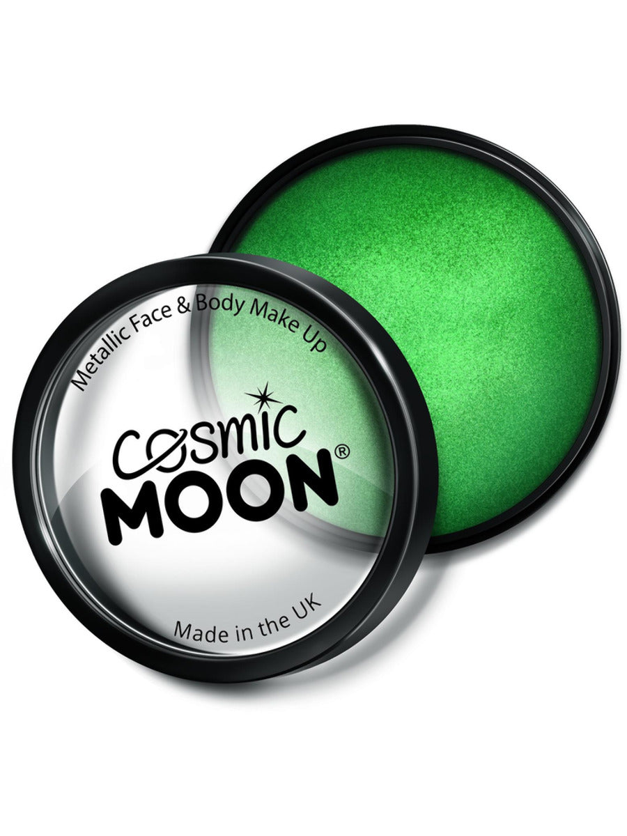 Cosmic Moon Metallic Pro Face Paint Cake Pots, Gre - 1