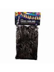 Balloon Tassels Lge Black Holographic 1