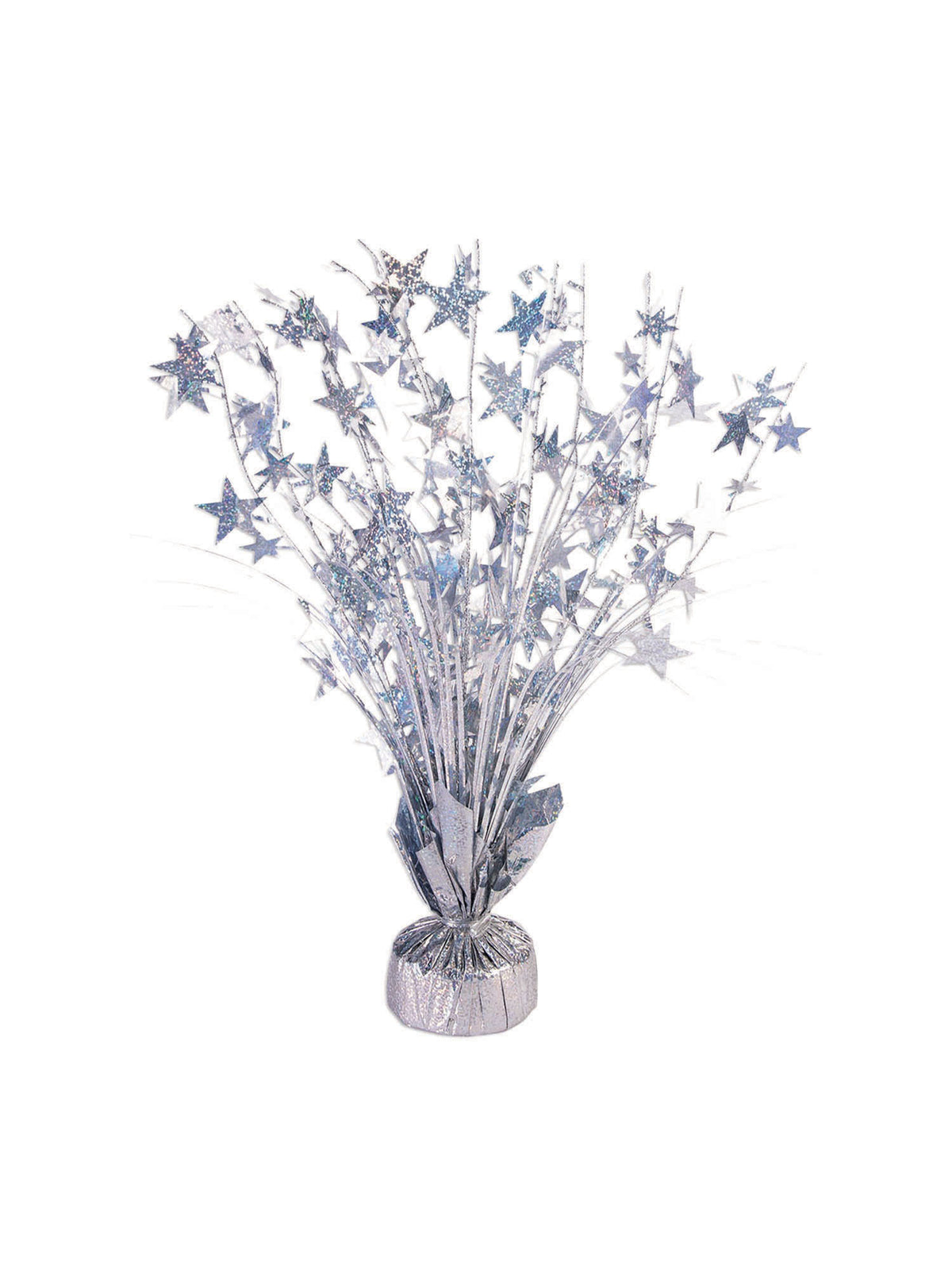 Balloon Wght Star Silver Holographic 1