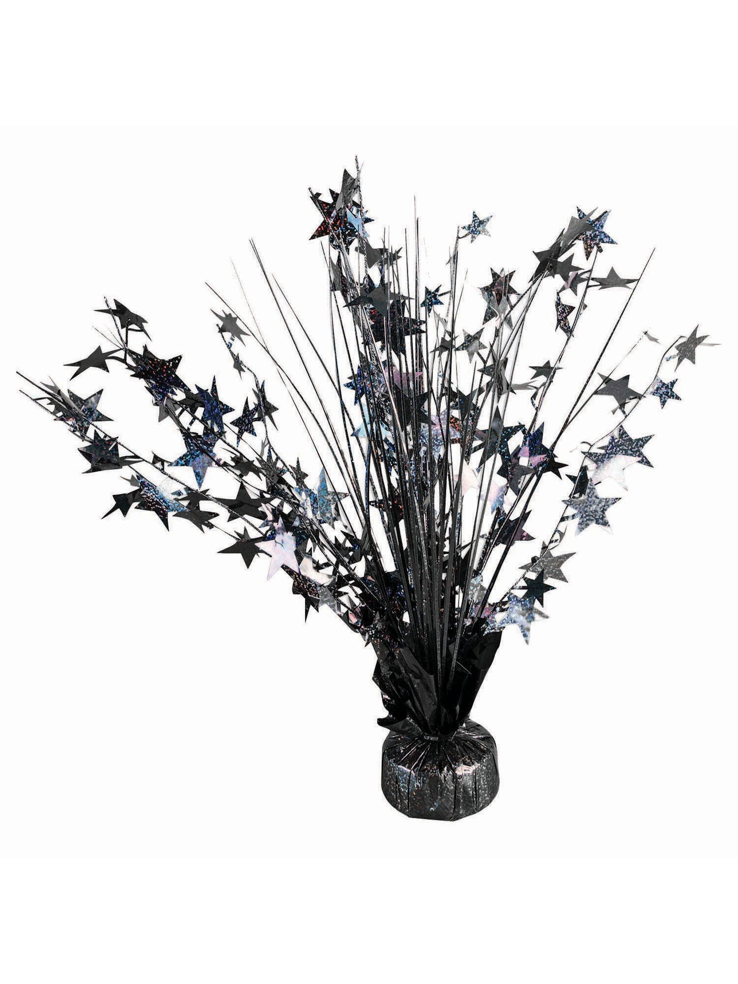 Balloon Wght Star Black Holographic