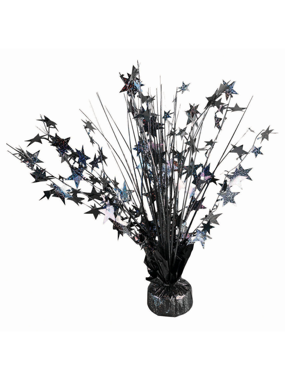 Balloon Wght Star Black Holographic 1