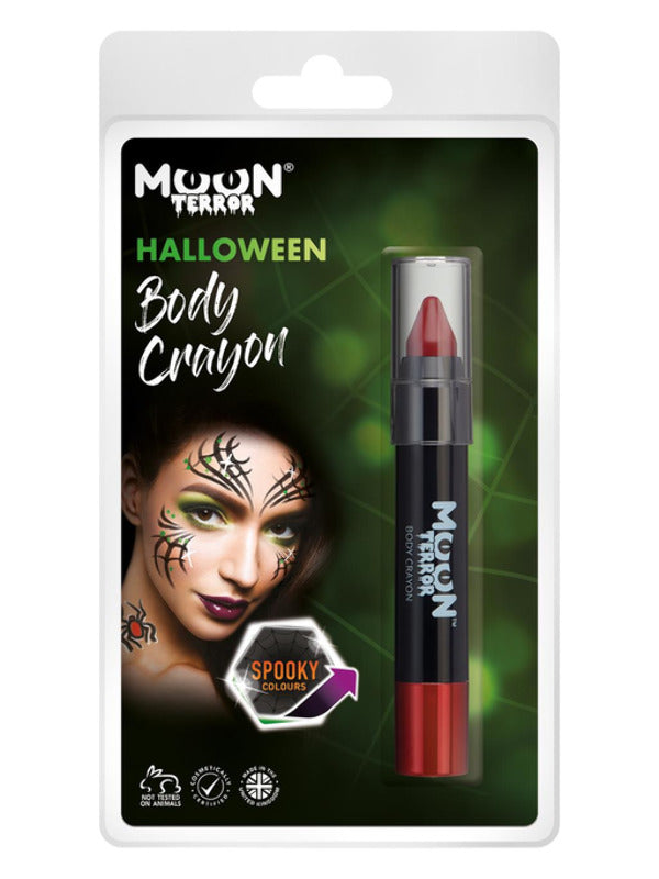 Moon Terror Halloween Body Crayon, Red - 2