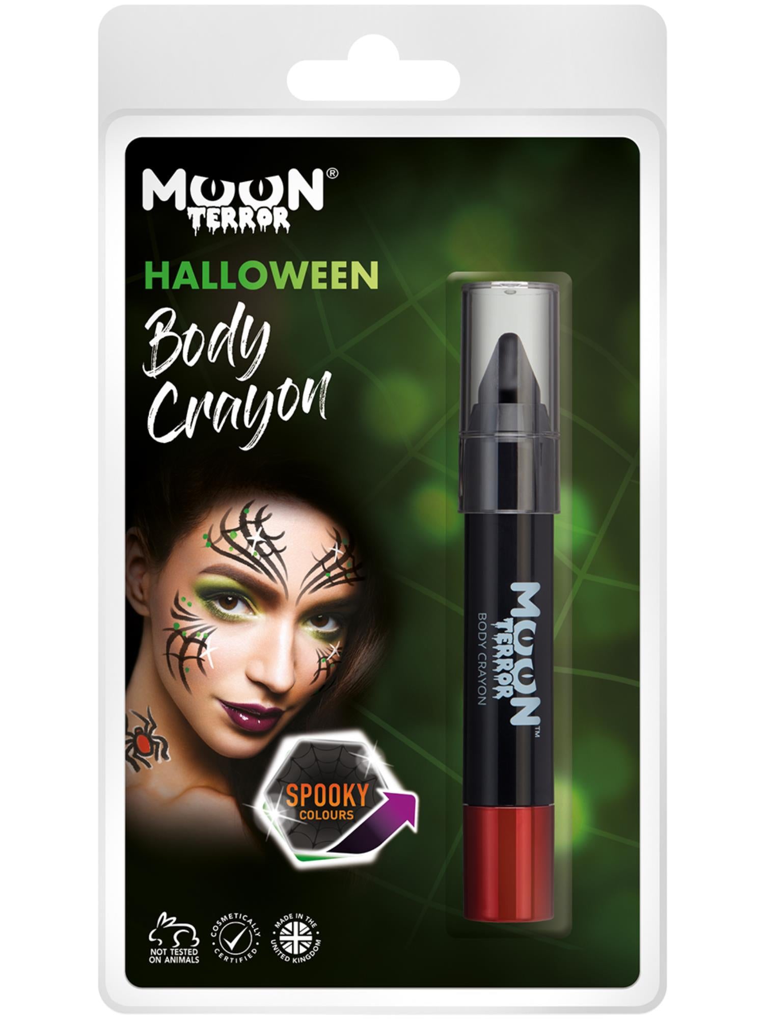 Moon Terror Halloween Body Crayons, Black 1